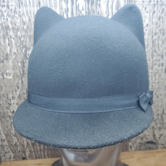 Gymoree Cat Ears Youth Girls Black Baseball Hat Cap Size Large - Picture 1 of 8